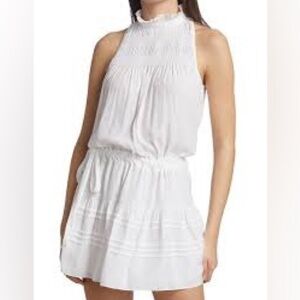 Ramy Brook White Halter Mini Dress